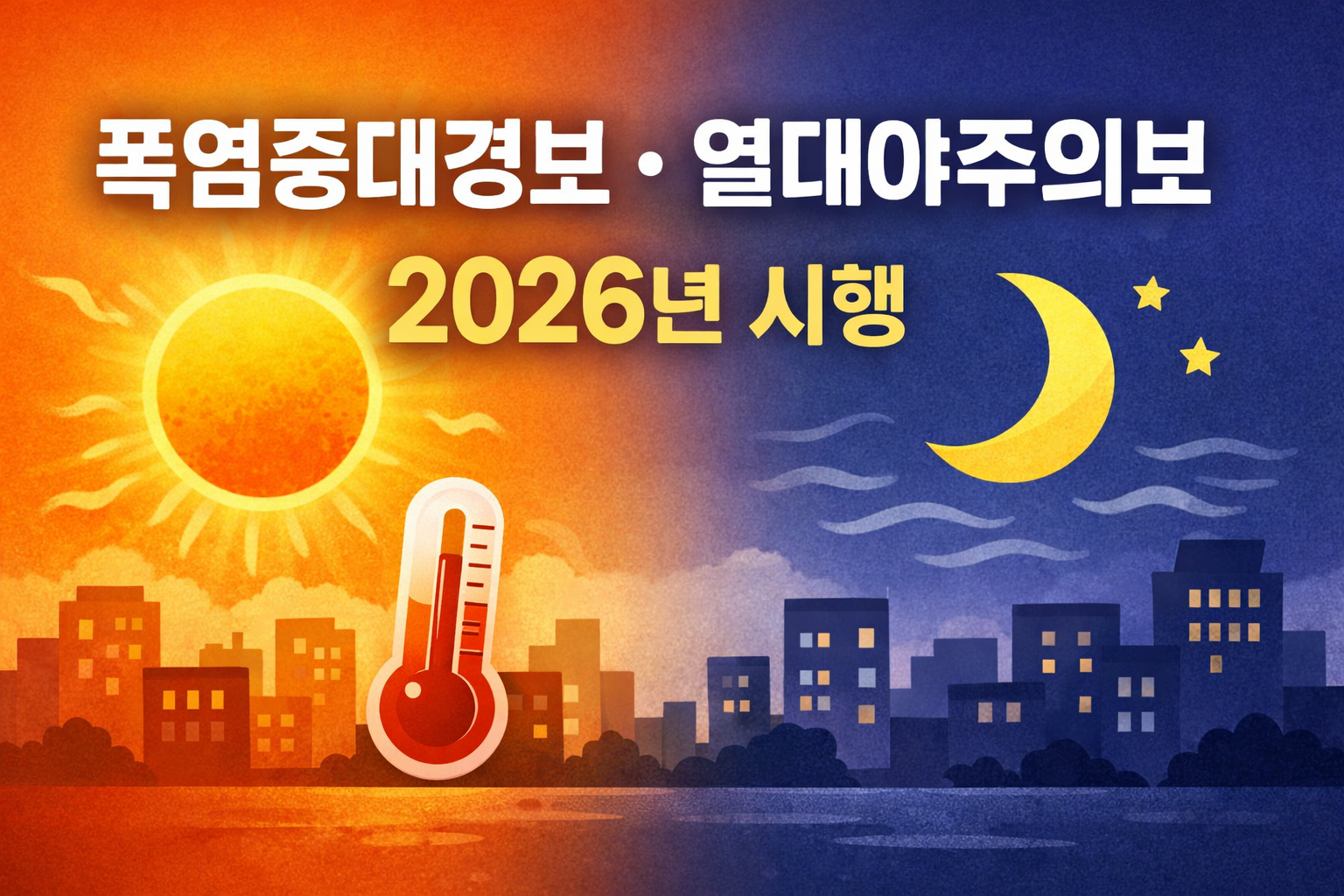 폭염중대경보·열대야주의보 신설