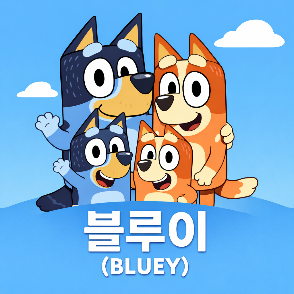 티 안나는 교육 만화, 엄빠들이 좋아하는 블루이(BLUEY)